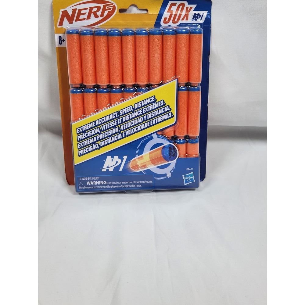 NERF N Series N1 Dart Refill Pack 50 Foam Darts F8639 Ages 8+ 2024 New